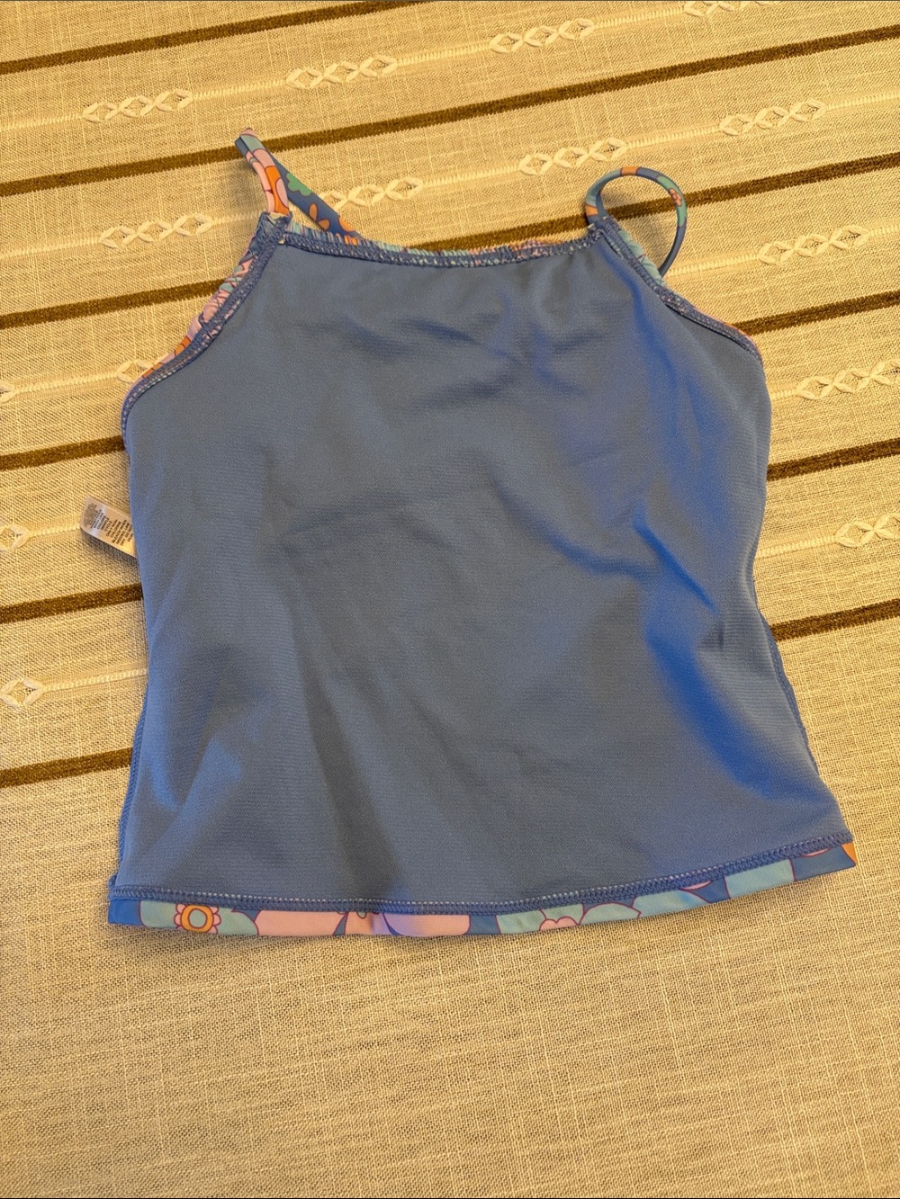 Floral Ruffle Tankini Size 6/6X - Picture 4 of 9